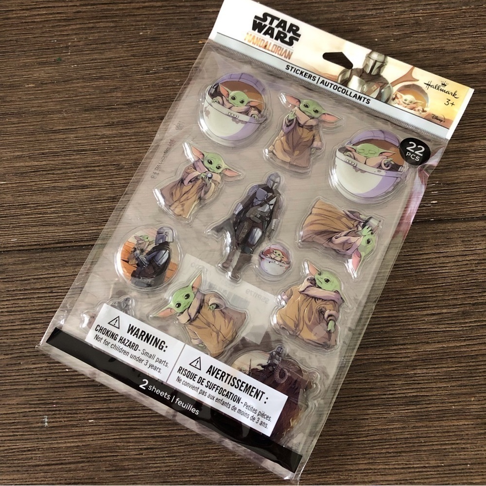 Hallmark Star Wars: The Mandalorian puff stickers